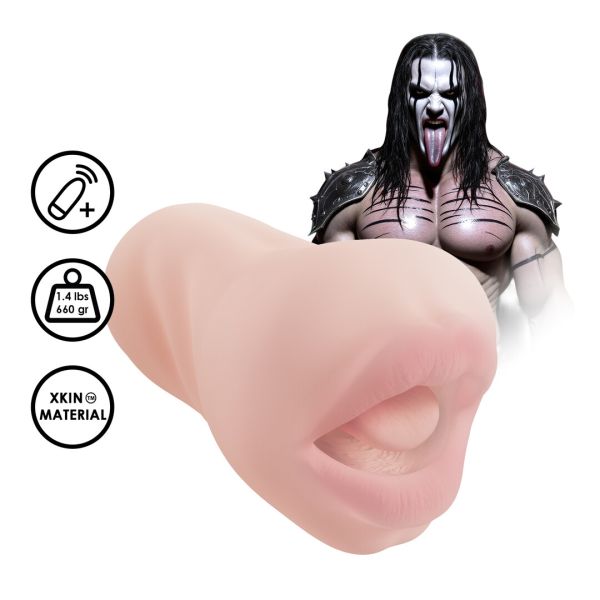 XKIN Superheroes Dark Wolf Masturbador vibrador - Carne
