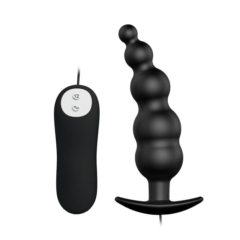 butt plug bubbles vibrator black