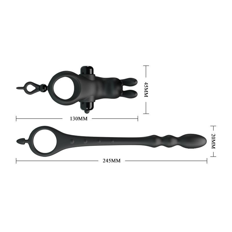 Vibrating Ring & Desmontable Anal Chain